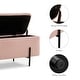 preview thumbnail 11 of 31, MCombo Storage Ottoman Bench, Teddy Fabric Upholstered Footstool with Storage Space - 15.7"D x 47.2"W x 20.5"H