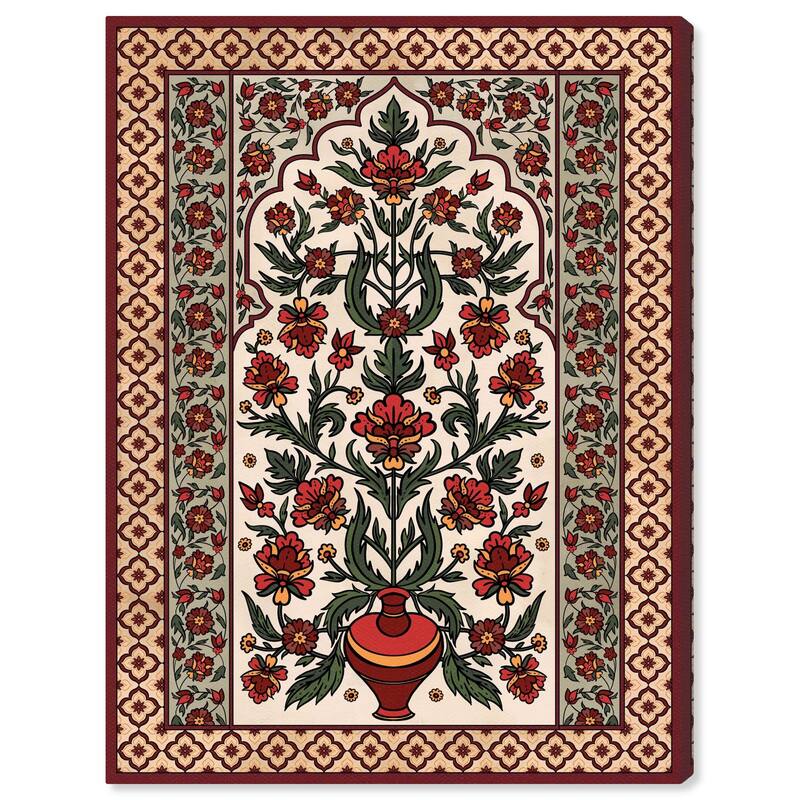 Royal Floral Mat Canvas by Art Remedy, Gallery Wrapped - 36" x 45"