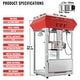 preview thumbnail 10 of 8, VEVOR Popcorn Popper Machine Countertop Popcorn Maker Red