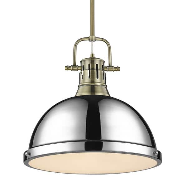 slide 2 of 20, Duncan 1-light Hanging Dome Pendant with Rod