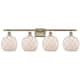 Option Antique Brass / White Glass with White Rope