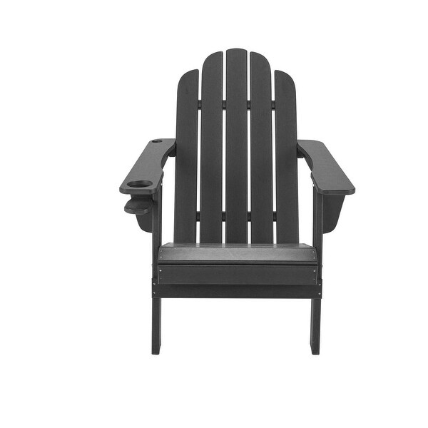 Casainc Traditional Curveback Plastic Patio Adirondack Chair with