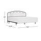 preview thumbnail 18 of 22, Hillsdale Furniture Riverbrooke Metal Arch Scallop Headboard with Frame, Bronze