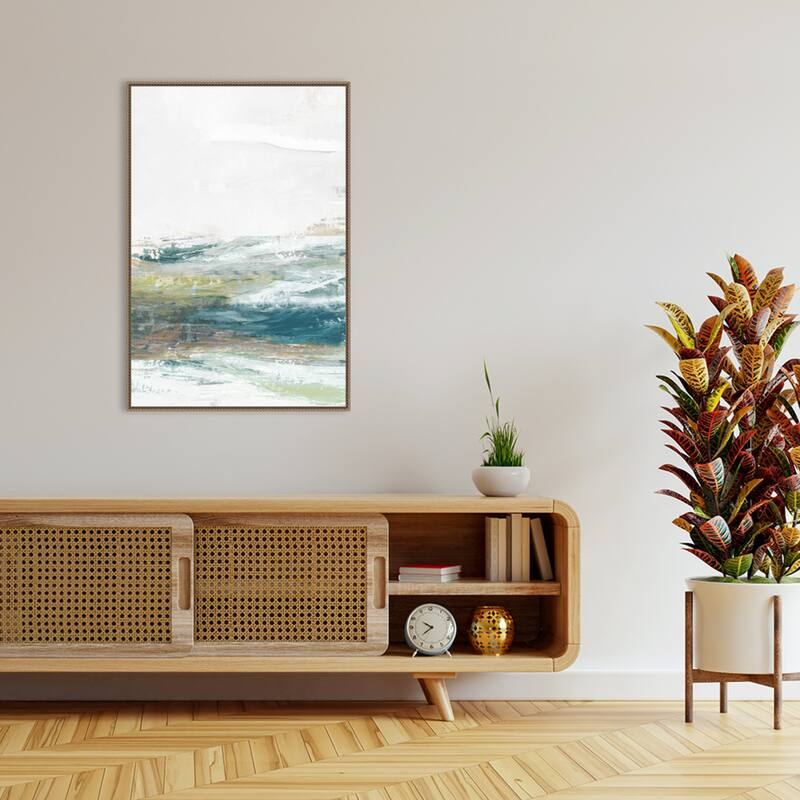 Verdant Vista No. 2 by Hannah Dawson Framed Canvas Wall Art Print