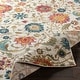 preview thumbnail 5 of 8, Teagan Light Grey Vintage Floral Area Rug - 7'10" x 10'3"