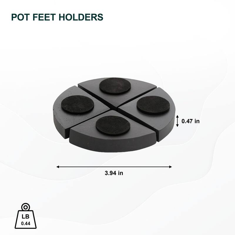 Pottery Pots Indoor Outdoor Pot Feet Holders 3.94 Inch Diameter