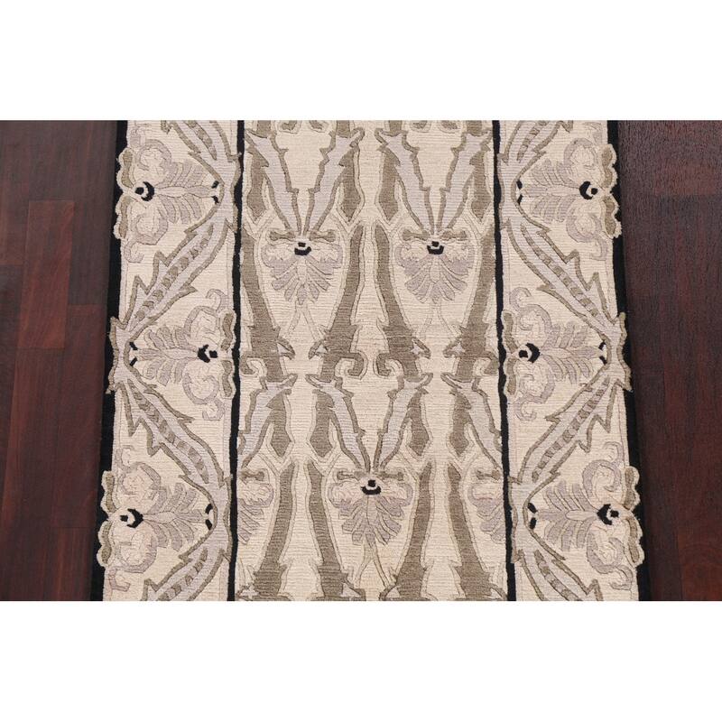 Vegetable Dye Oriental Nepalese Wool Area Rug Hand-knotted Carpet - 3'1" x 5'1"