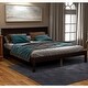 preview thumbnail 52 of 62, Solid Wood Platform Bed Frame with Headboard & Strong Slats Support
