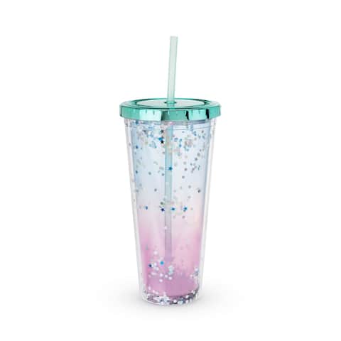 Mermaid Glitter Drink Tumbler by Blush® - Assorted