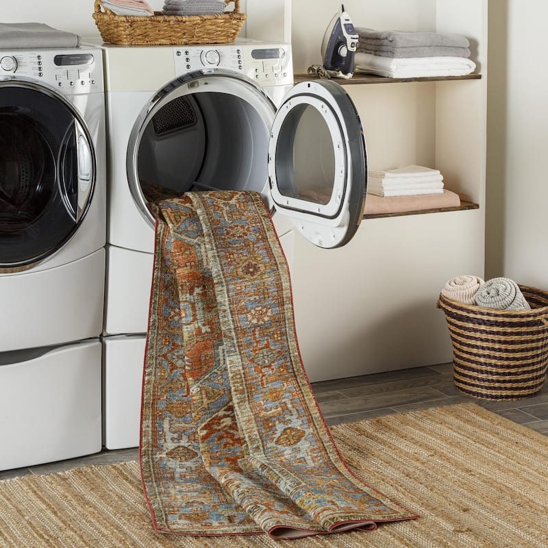 Livabliss Leicester Persian Machine Washable Area Rug