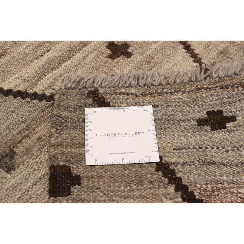 Sivas Taupe Kilim 6'8" x 9'7" - 6'8 x 9'7