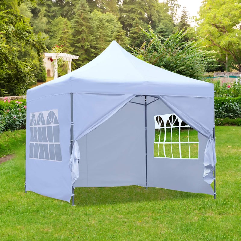 Ainfox Ourdoor Pop-up Canopy Tent with 4 Removable Sidewalls and 4 Transparent Windows
