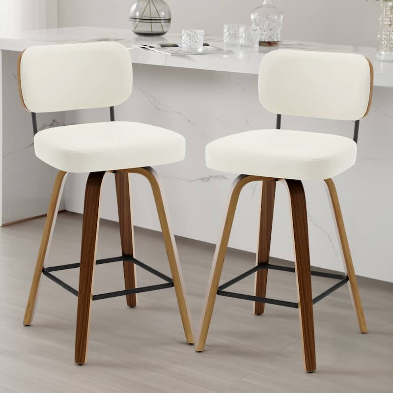 26"/29" Swivel Bar Stools/ Counter Stools with Bentwood Legs