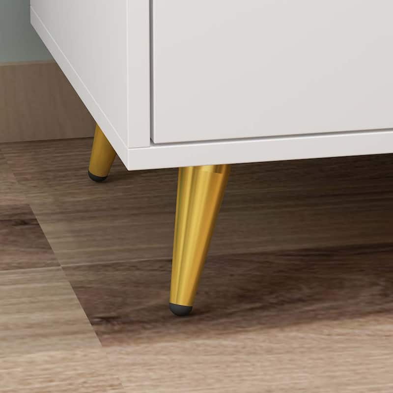 Modern 3-Drawer Nightstand Drawer Storage End Table Side Table