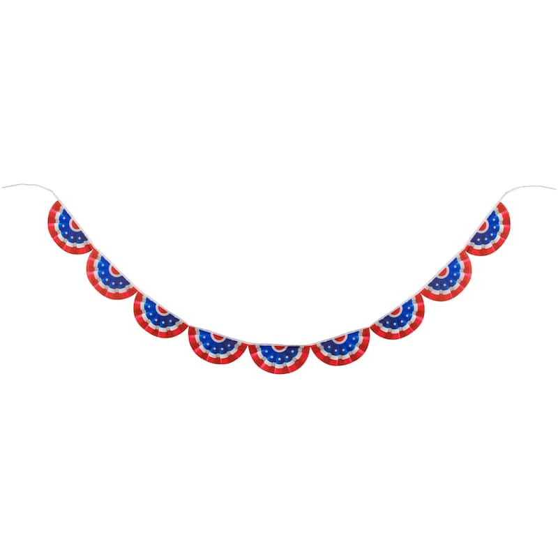 9.75' Americana USA Flag Bunting Hanging Wall Banner