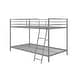 preview thumbnail 5 of 17, Avenue Greene Eliza Small Space Twin over Twin Metal Bunk Bed Grey