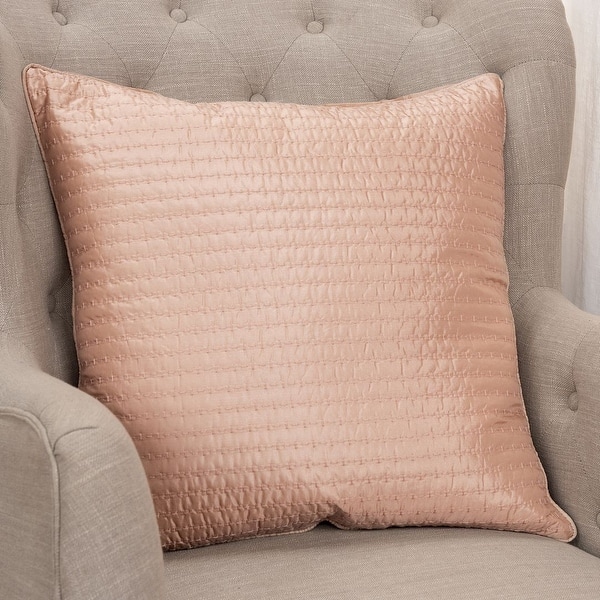 Shop Rizzy Home Solid Quilted 22 X 22 Decorative Pillow