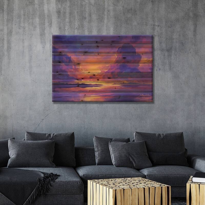 Hillary D Wilson IV Print On Wood by Hillary D Wilson - Multi-Color