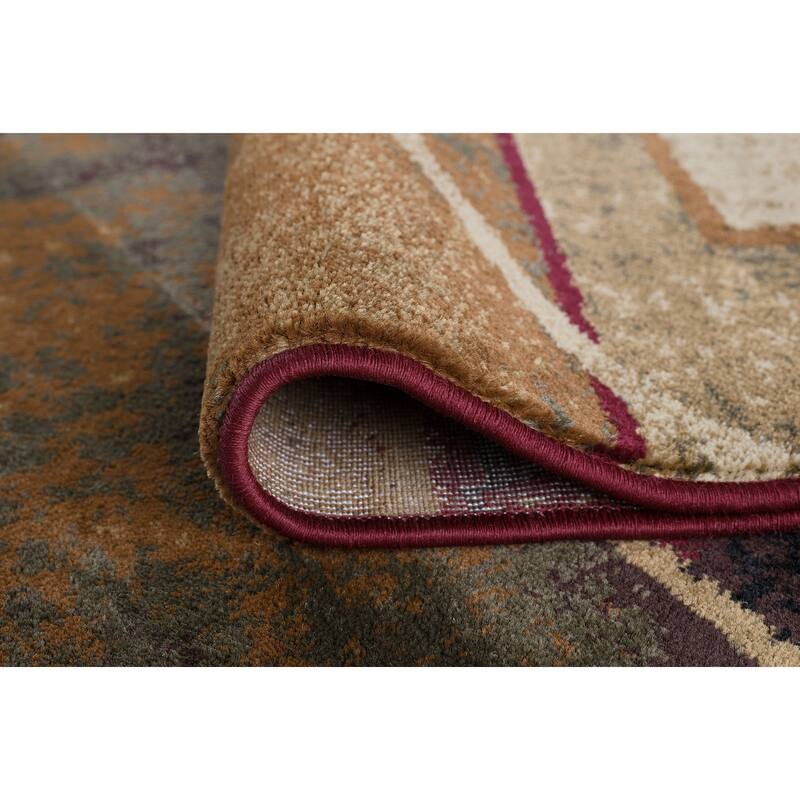 Flora Modern & Contemporary Color Block Indoor Area Rug