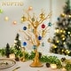 2Pcs Gold Christmas Tree Branch Artificial Manzanita Tree Centerpieces ...