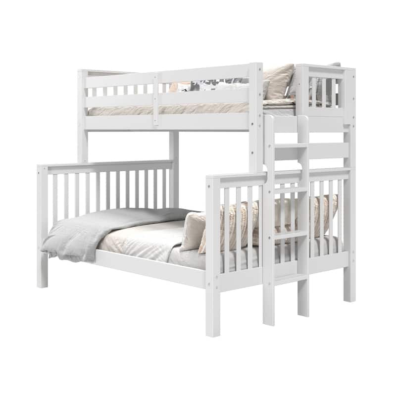 Taylor & Olive Trillium Twin over Full Bunk Bed with End Ladder