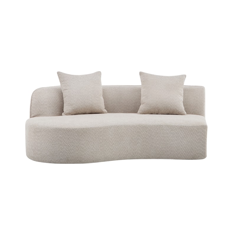 Christopher Knight Home - Linda Fabric Curved Sectional Sofa