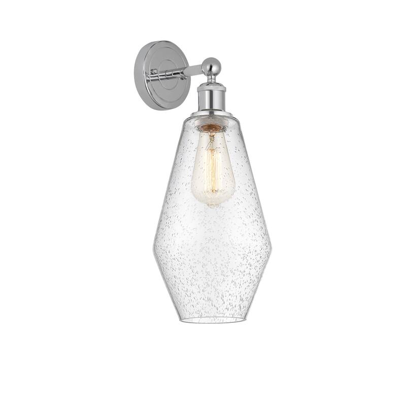 Innovations Lighting 616-1W-17-7 Cindyrella Sconce Cindyrella 17" Tall - Polished Chrome / Seedy