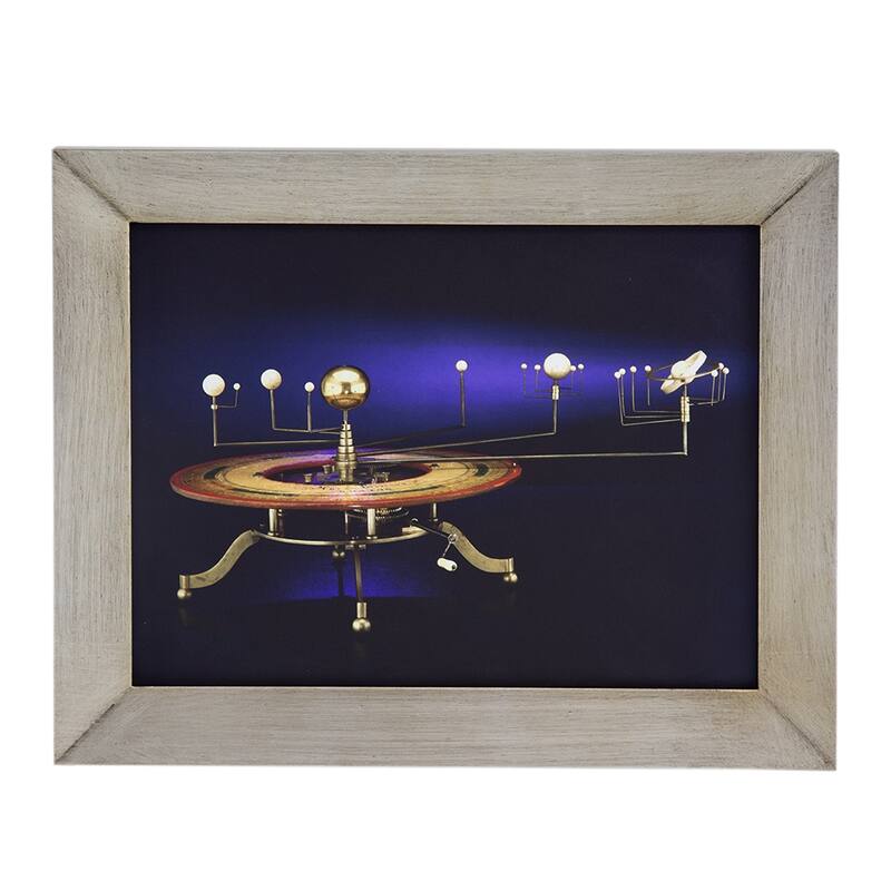 Modern Wall Decor Rectangular Wall Art with Futuristic and Classic Elements, for Studies and Home Offices
