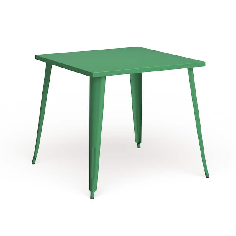 35.5'' Square Metal Indoor-Outdoor Table - 35.5"W x 35.5"D x 29.75"H