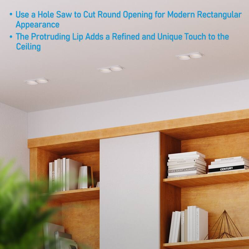 5CCT LED 3inch Recessed Lighting with J-Box, Ceiling Downlight - 4pack