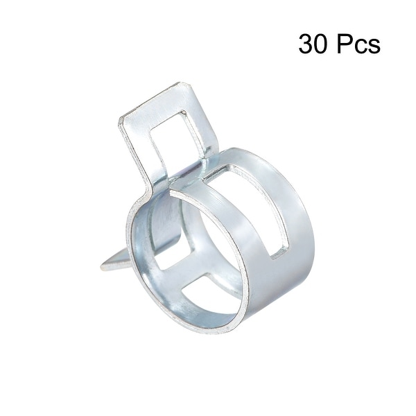 Lot De 10 Colliers Serre-Tube Acier 14mm - Pour Raccord De Tuyau - Argenté