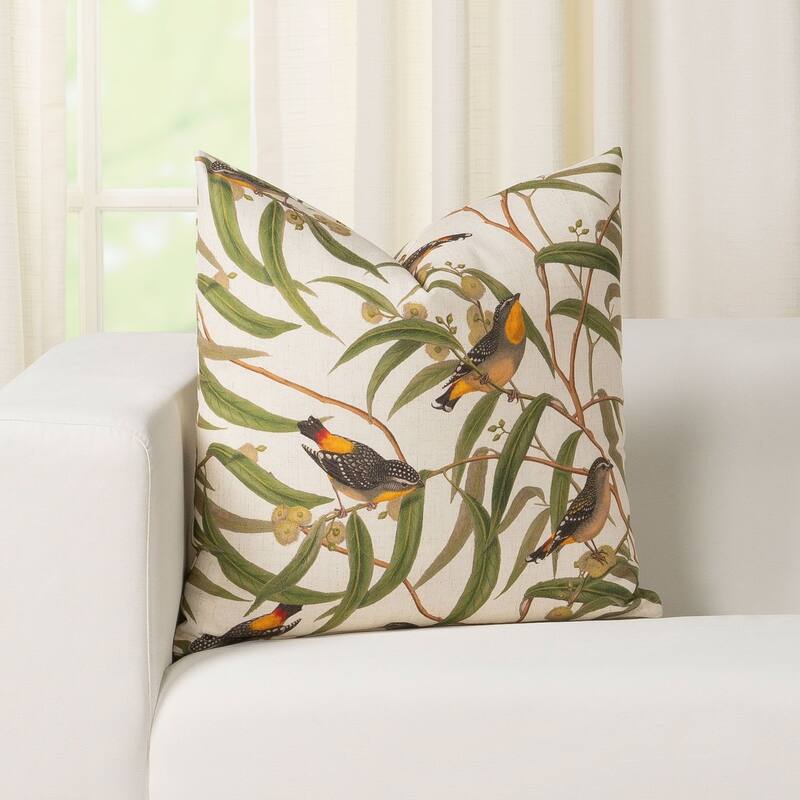 Smithsonian Songbirds Throw Pillow