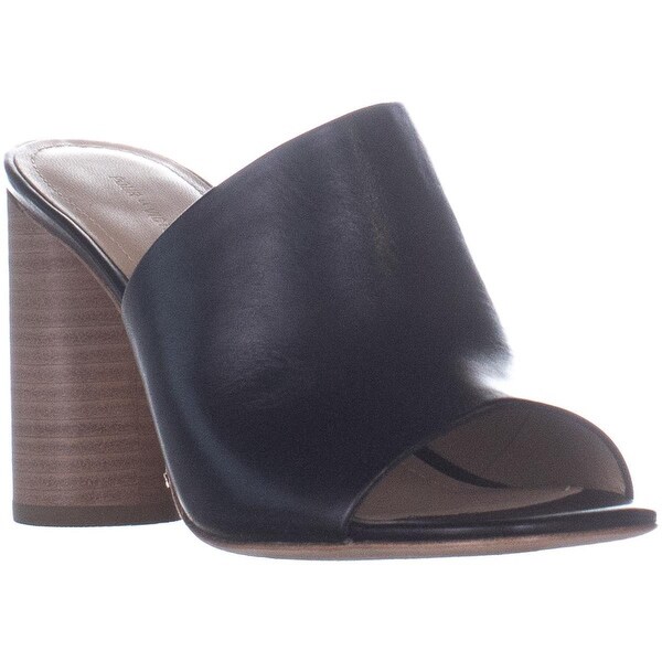 black block heel mules