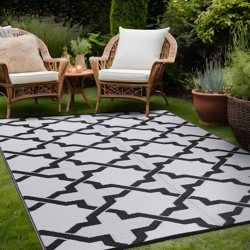 Beverly Rug Reversible Trellis Pattern Indoor/ Outdoor Area Rug
