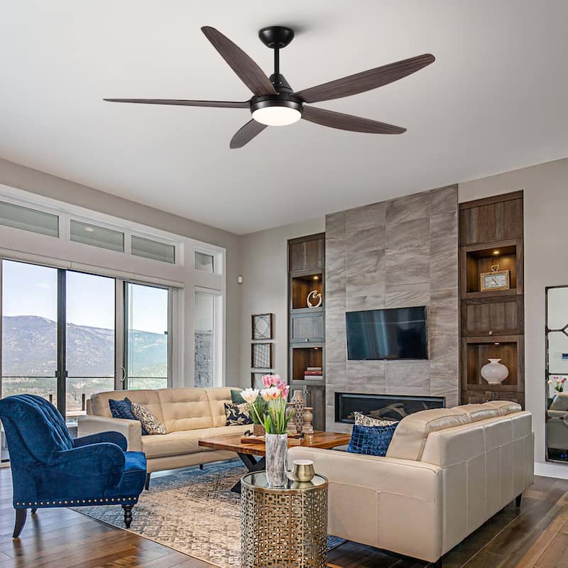 56" Ceiling Fan Light with Remote Control
