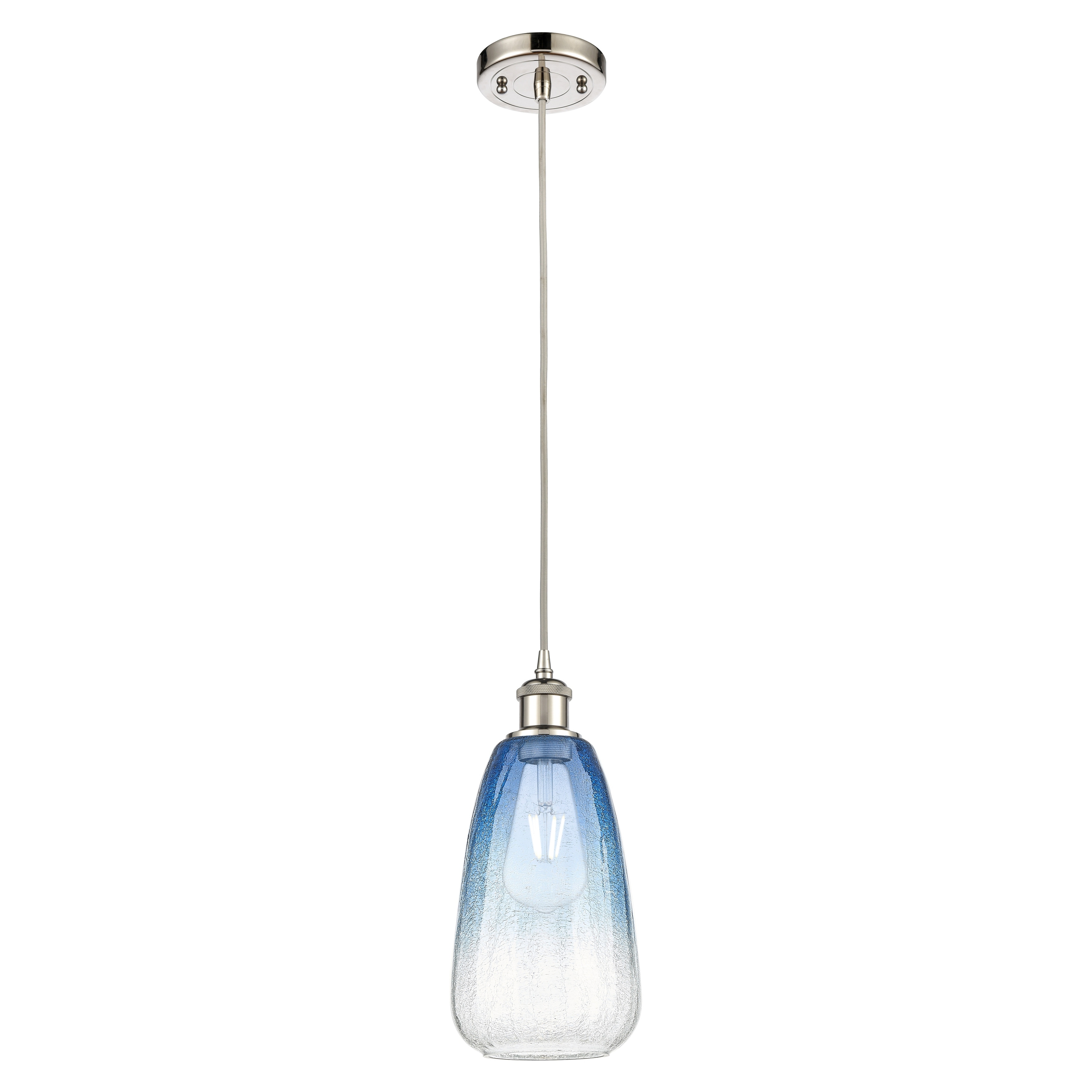 Innovations Lighting Endless Possibilities Ballston - Brookhaven Almond - 1 Light 6" Cord Hung Mini Pendant