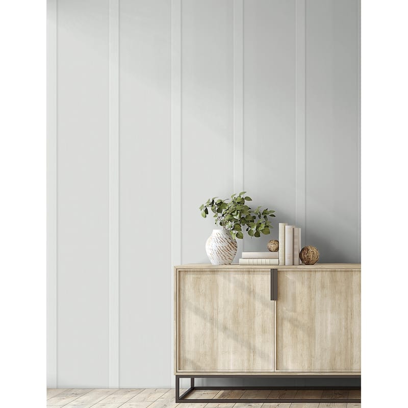 NextWall Faux Board & Batten Peel and Stick Wallpaper