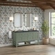 preview thumbnail 35 of 45, Breckenridge 60" Double Vanity, Smokey Celadon - 60D
