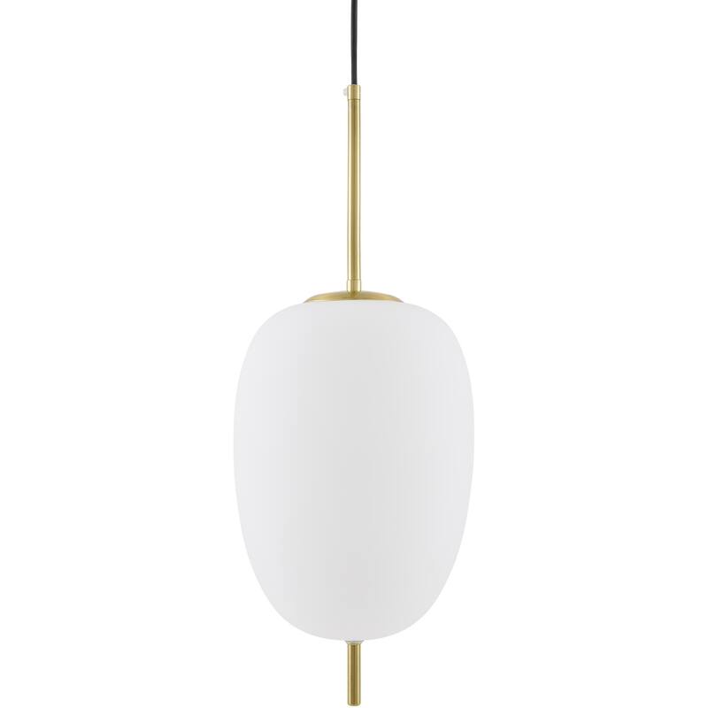 Livabliss Redon Modern Pendant - 8"L x 8"W x 11"H - Brass