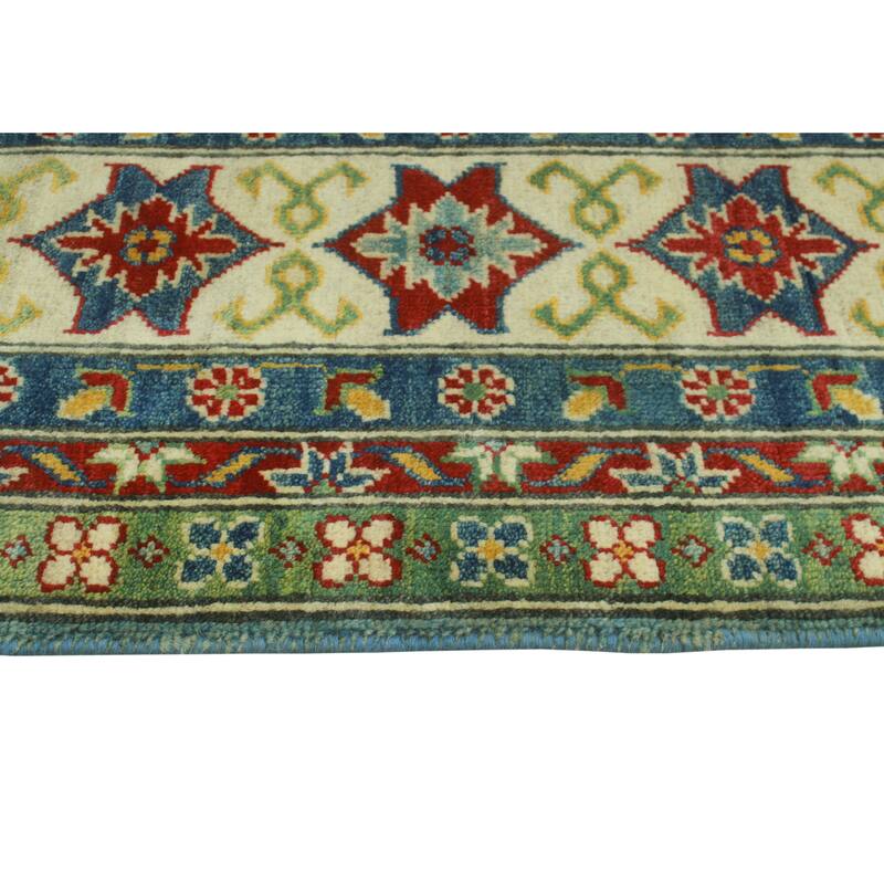 Kazak Tiger Lt. Blue/Ivory Rug - 8'4" x 11'3"