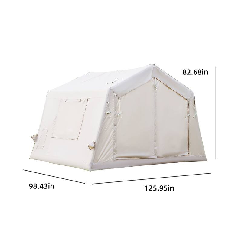 8 m² Inflatable Tents for Camping, Blow Up Tent with Hand Pump,Easy Setup InflatableTent 4Season Tent, Waterproof Oxford