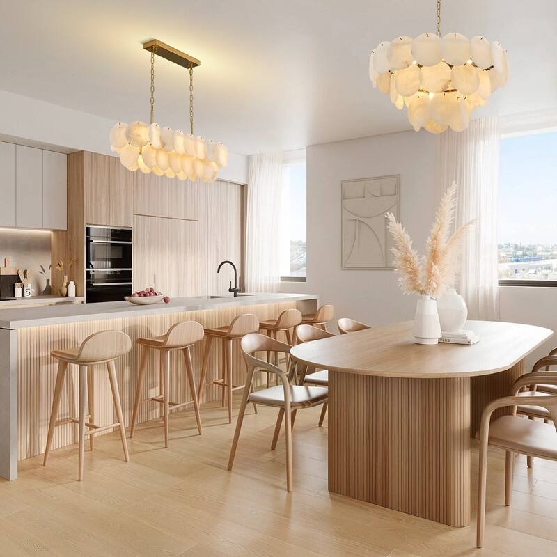 KAYLA Modern Natural Marble Living Room Chandeliers