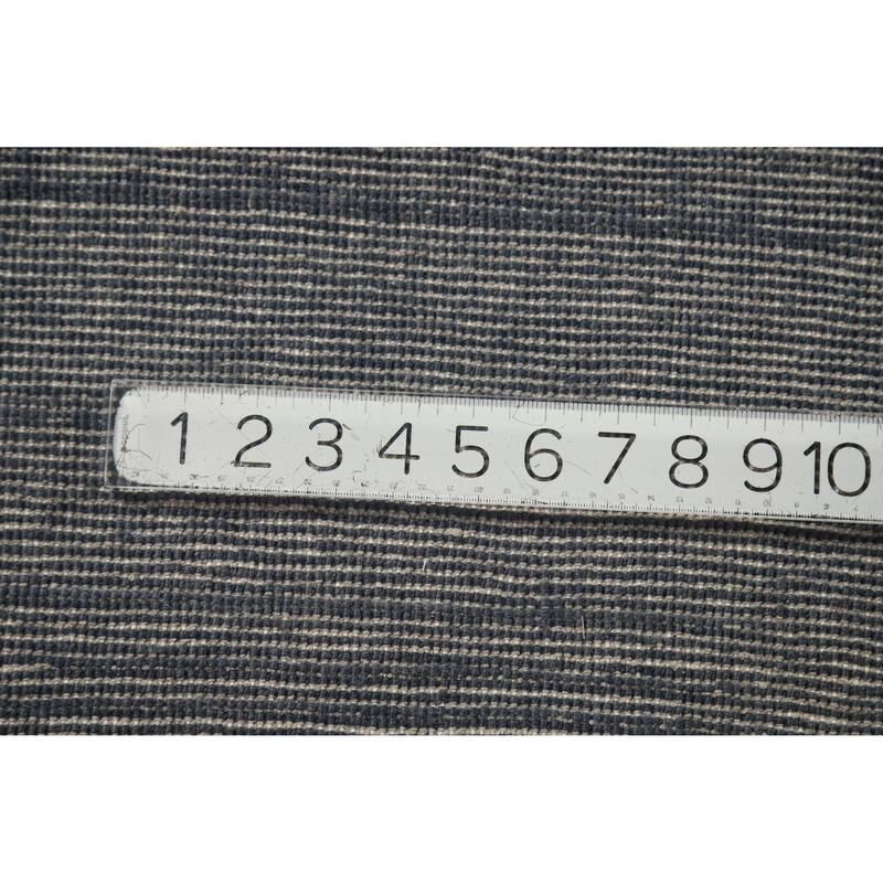 Hand Knotted Oriental 100% Wool Carpet Modern Solid Navy Blue & Blues Gabbeh Area Rug - 12' 0'' X 9' 5''