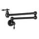 preview thumbnail 15 of 17, Proox Pot Filler Faucet Wallmount Commercial Kitchen Folding Faucet Matte Black