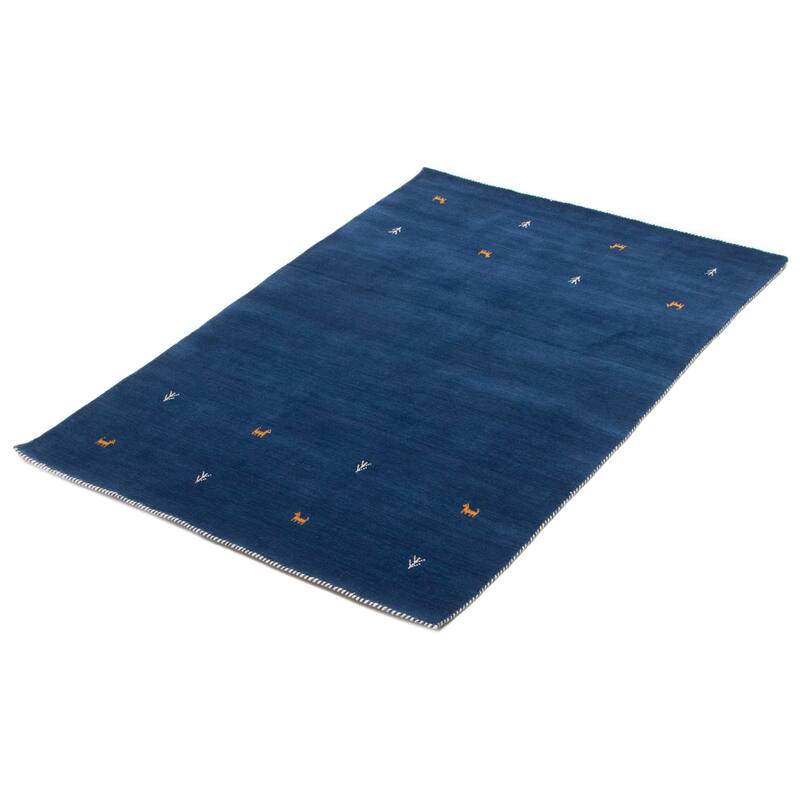 Kashkuli Gabbeh Blue Rug 4'7" x 6'4" - 4'7 x 6'4