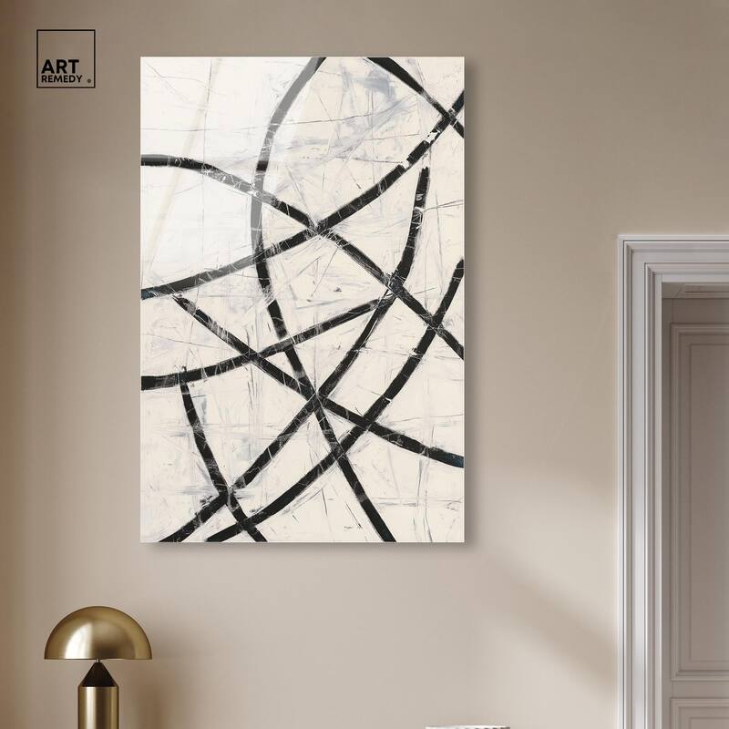 Intersecting Lines I Acrylic by Art Remedy, Ready to Hang