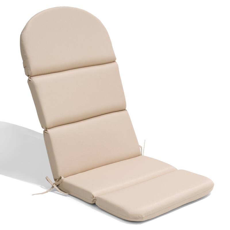 Outdoor Adirondack Chairs Cushion with Sunbrela Fabric - 1PC - Beige