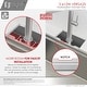 preview thumbnail 29 of 31, STYLISH 25 inch Stainless Steel 16G Workstation Undermount Kitchen Sink - 25" x 19" x 10"