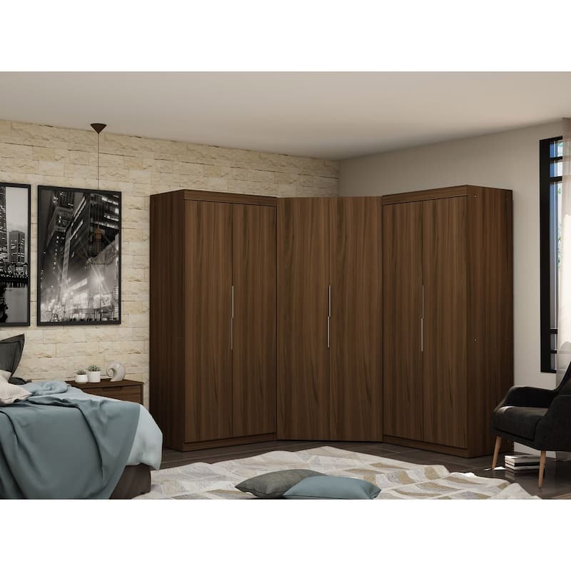 Manhattan Comfort Mulberry 6-Piece Wardrobe Closet