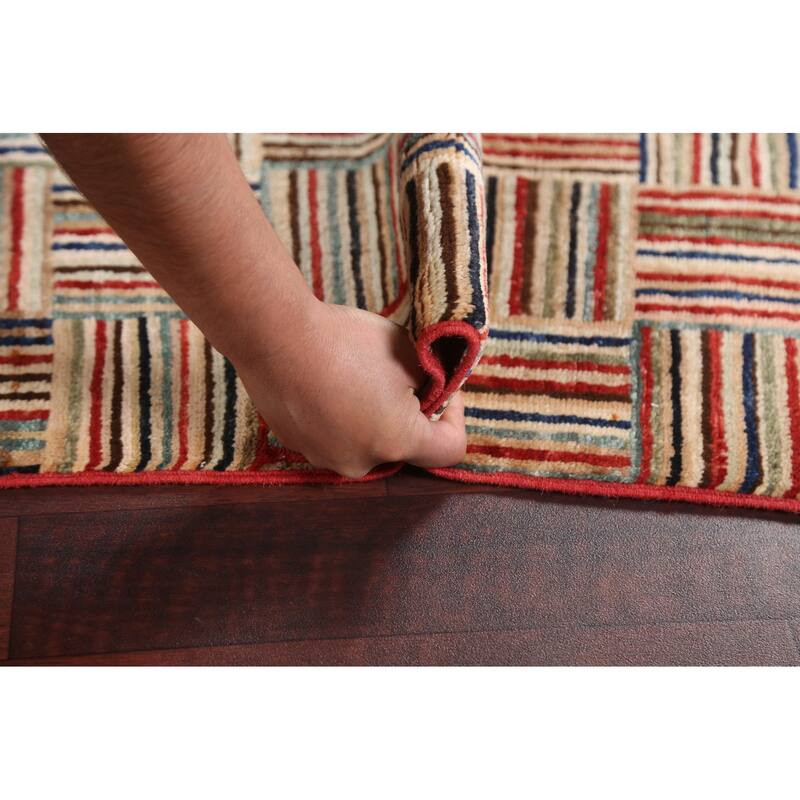 Gabbeh Kashkoli Area Rug Wool Hand-knotted Contemporary Foyer Carpet - 4'7" x 6'3"